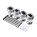 Solar Garden Lights Outdoor - SurLight Solar Lights Outdoor Color Changing Solar Pathway Lights Stake Lights for Walkway Patio Yard Lawn Garden Landscape Decorations, 4 Pack