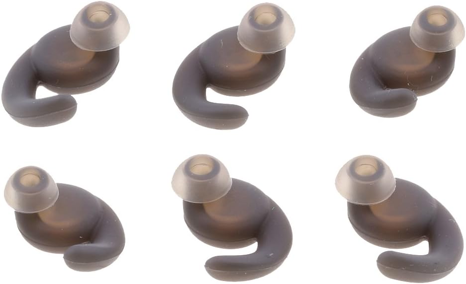 Ear Buds Tips Gels for JBL T280BT Wireless Bluetooth Headset Eartip Earbuds Eargels (Gray)