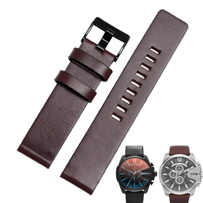 TPUOTI Cow Leather Strap For DIESEL Watchband