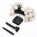 Goodia Solar String Lights, 20 Feet 30 LED Rattan Ball Fairy Lights with Waterproof Solar Panel & 2 Lighting Modes for Outdoor Patio Lawn Garden Christmas Party Decorations, Warm White