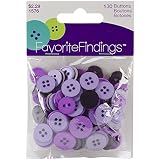 LE BOUTON Favorite Findings Gold Round Buttons Style #551601792B | 10