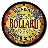 Bollard Family Name Beer & Ale Neoprene Coasters