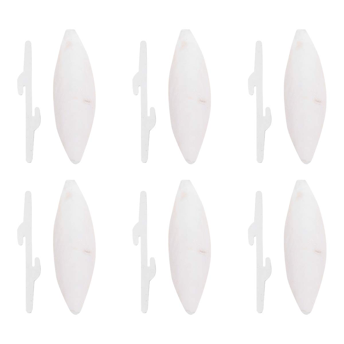 POPETPOP Parrot Cuttlebone Toys - 6 pcs Cuttlefish Bone Bird Chewing Toys for Cockatiels,Parakeets,Finches,Canaries and Lovebirds