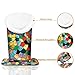 Plush Lined Eyeglasses Holder - Fintie Premium PU Leather Anti-scratch Dustproof Protective Eyeglass Stand Case with Magnetic Base, Mosaic