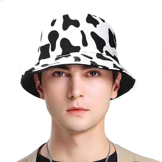 cow print bucket hat