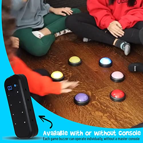 Teacher's Choice 8 Player Light Up Game Buzzer System Displays The