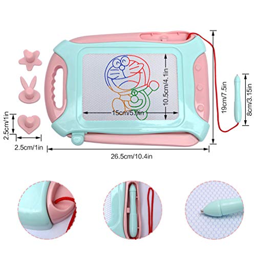 Magnetic Drawing Board for Toddlers,Travel Size Toddlers Toys A Etch Toddler Sketch Colorful Erasable with One Carry Bag Boys Girls Age of 2 3 4 5 6