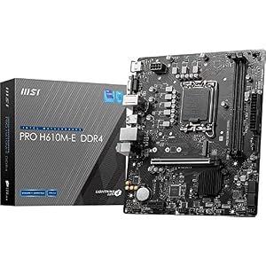 MSI マザーボード 初心者向け【Amazon限定モデル】 PRO H610M-E DDR4 MB6174