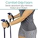 Vive Anti Shock Trekking Poles (Pair) - Collapsible Hiking Sticks - Ultralight Antishock Trek Walking Staff - Rubber Ice Snow Tip - Running, Walking Cane for Men, Women - Backpack and Camping Gear