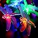 Qedertek Battery String Lights, 7.34ft 20 LED Dragonfly String Lights, Waterproof Decoration Lighting for Indoor/Outdoor, Patio, Lawn, Garden, Party, Wedding (Multi-Color)