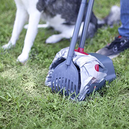 Petmate Clean Response Swivel Bin & Rake Pooper Scooper, Plastic Handle