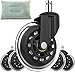 Office Chair Rollerblade Caster Replacement Wheels - Perfect Heavy Duty Furniture Tire Wheels - Safe Rollerblade Casters for Carpet, Hardwood, Tile, Laminate, and Stone - Universal Stem