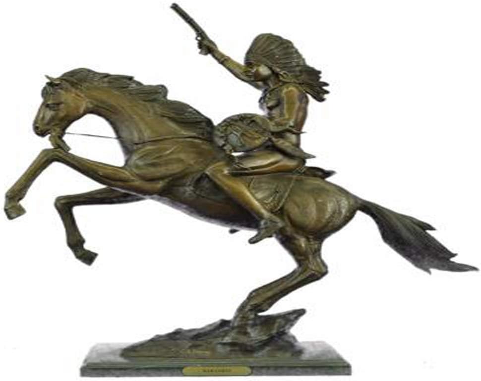Charming Fine Quality 24" Solid Bronze Sculpture of Indian