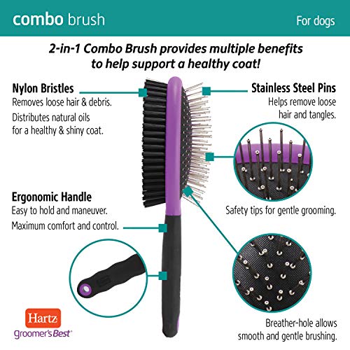 Hartz Groomer’s Best Combo Dog Brush