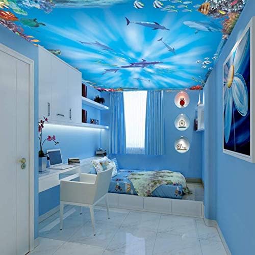 Amazon Lixiaoer 3d写真の壁紙ラージ3d壁画海底世界のリビングルームテレビの背景壁紙子供部屋天井の壁紙壁画 250x175cm 壁紙