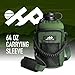 Highland Peak 64 oz Sleeve/Carrier with Paracord Survival Handle The Ultimate Protective Bottle Holder - Fits Hydro Flask and Similar Bottles (Green)