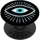 Rainbow Evil Eye Black PopSockets Adhesive PopGrip