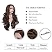 IMSTYLE Dark Brown Lace Front Wigs Long Wavy Synthetic Wig for Women Brown Color Heat Resistant Hair Wig for Cosplay Party