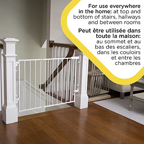 Safety 1ˢᵗ Ready To Install Top of Stairs Gate, White Pricepulse