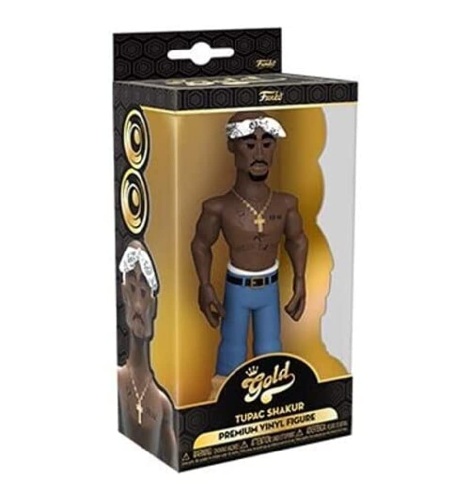 Funko Vinyl Gold 5": Tupac - Collectable Vinyl Action Figure - Birthday Gift Idea - Official Merchandise - Ideal Toy for Music Fans - for Your Collection and Display