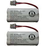 JustGreatDealz HIGH Capacity Rechargeable Replacement Battery BT-1021 BBTG0798001 for Uniden Cordless Handsets (2-Pack)