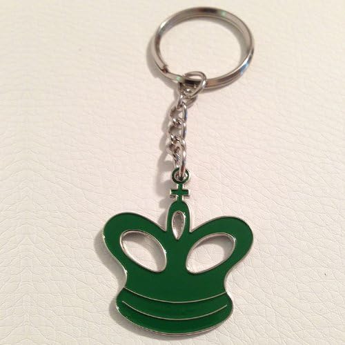 Chess King Metal Keychain