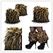 5 colors Lady Soft Fur Winter Ankle Lower Leg Warmer Boots Sleeve Cover 16cm