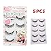 Voberry Women Gril Lady Big Sale! 5 Pair/lot Crisscross False Eyelashes Lashes Voluminous HOT Eye Lashes (Black)