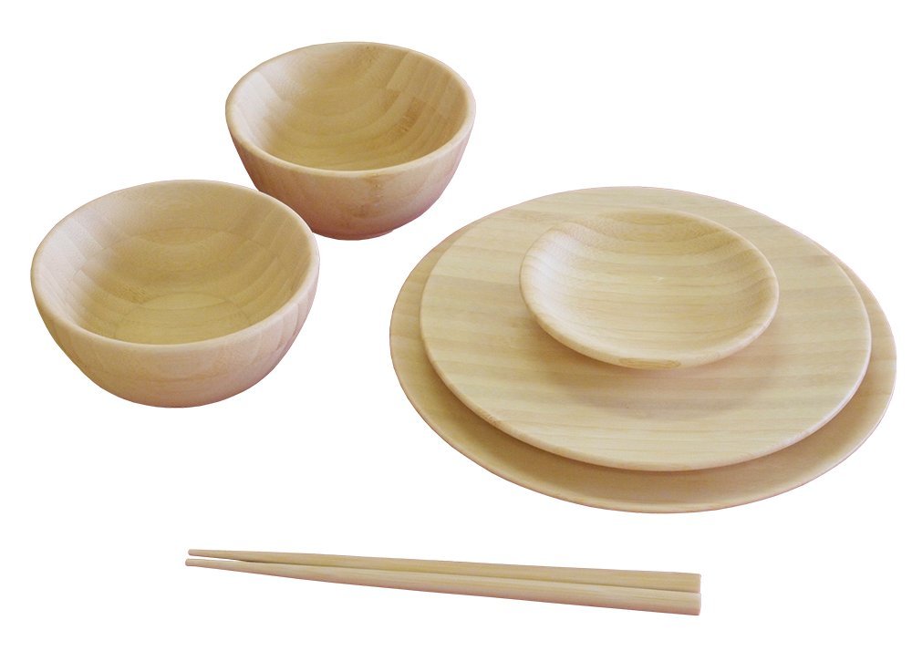 agney* お食い初め 6点セット 国産 天然竹製 食洗機対応 ノーマルタイプ商品画像