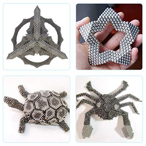 Greenroledulfcc Magnetic Sculpture Toy, 5MM 512 Pieces Magical Balls Desk Toys for Intelligence Development, Office Stress Relief