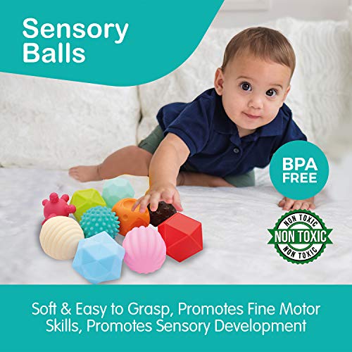 Montessori Toys for Babies 612 Months 3 in 1 Soft Baby Toys Set