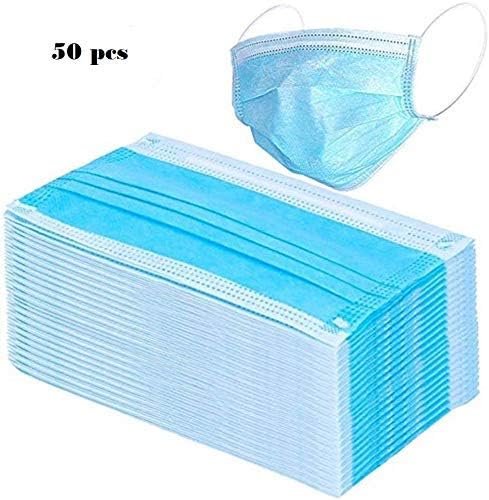 Disposable Face Mask Non-toxic Dust Mask, Sanitary Surgical Masks – Thick 3Ply Mouth Masks with Comfortable Earloop (1000)