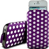 N4U Online Purple Polka Dot Premium Pu Leather Pull