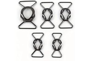 5Pcs 20-40mm Metal Buckles Women Coat Waist Buckle for Dress Bags Clothes Belt Clasp DIY Garment Decorative Accessories (Blac
