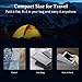 SLYPNOS Foldable LED Desk Lamp, USB Rechargeable Portable Dimmable Table Lamp, Eye-Care Aluminum Alloy Light for Reading, Studying, Working, Camping, Home Office, Silver
