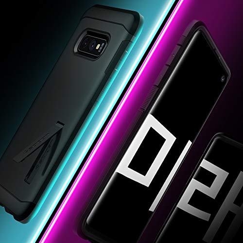 Spigen Funda para Samsung Galaxy S10E Tough Armor con Kickstand y Certificado de Extrema protección - Negro - Imagen 3