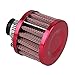 Farmunion 2x 13mm Red Cone Mini Oil Air Intake Crankcase Vent Valve Cover Breather Filter