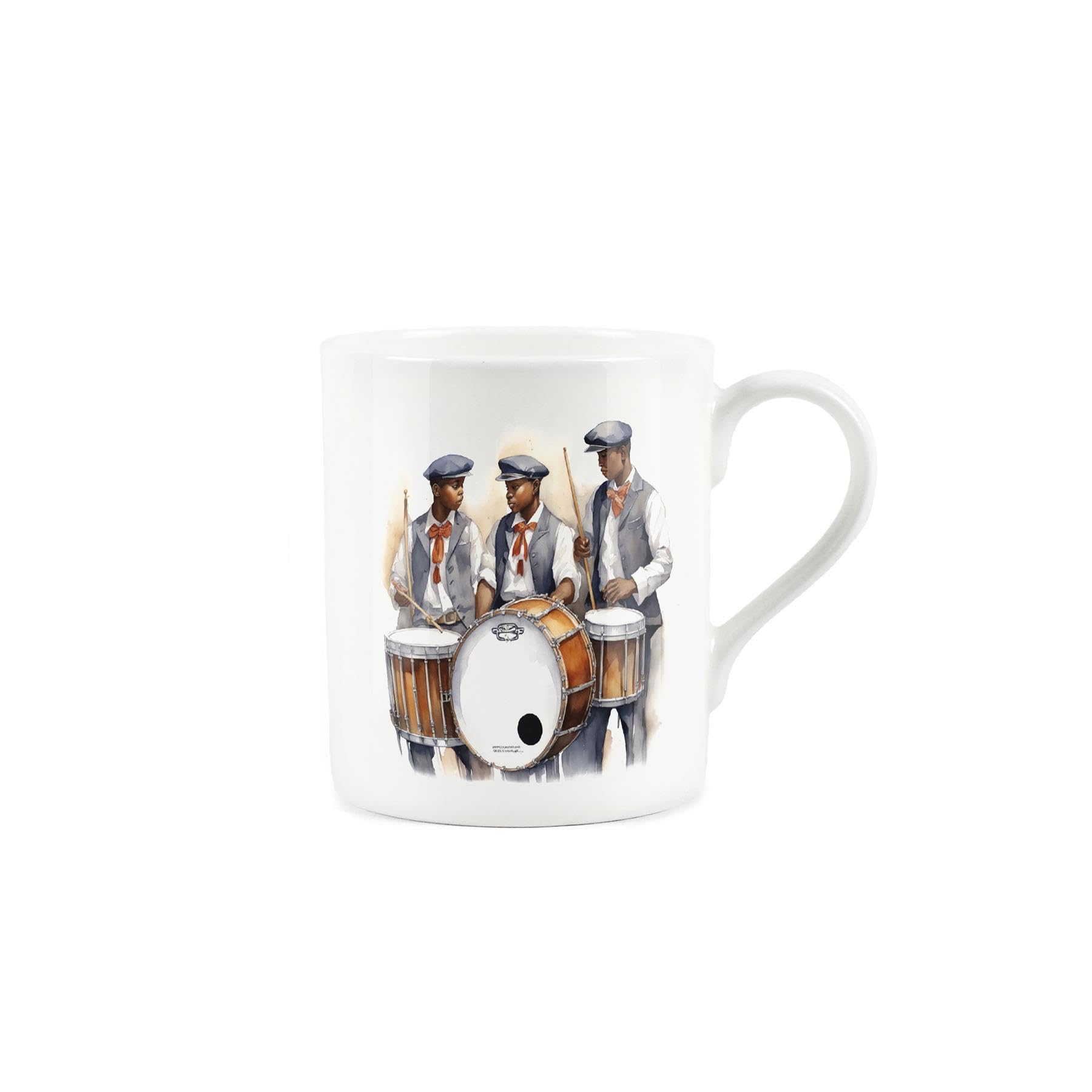 12 Days of Christmas Mug - Xmas Festive Drummers Drumming Mug Gift - Small Bone China White Mug Coffee/Tea Present