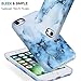 VIVIBIN iPhone SE Case 2020, iPhone 7 Case for Girls,iPhone 8 Case, Cute White Blue Marble for Women Kids TPU Protective Cover Slim Fit Phone Case for iPhone 8/iPhone 7/ New iPhone SE
