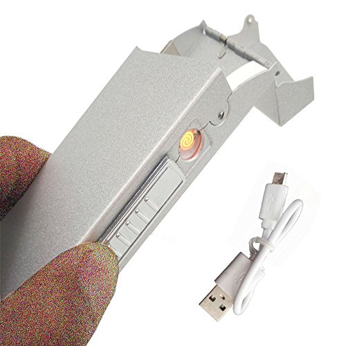 Aluminum cigarette case box holder for 100mm with usb r…