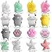 Outee 16 Pcs Mochi Cat Mini Squishies Kawaii Mini Squishies Toys Animals Mini Animal Squishies Stress Cat Squishies Mochi Kawaii Squishies Toys Squishies Animals Stress Relief