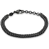 Galis Mens Bracelet - Stainless Steel, Non Tarnish Rope Chain Bracelets, Stylish Valentines Gift for Men, Dad, Husband, Boyfriend