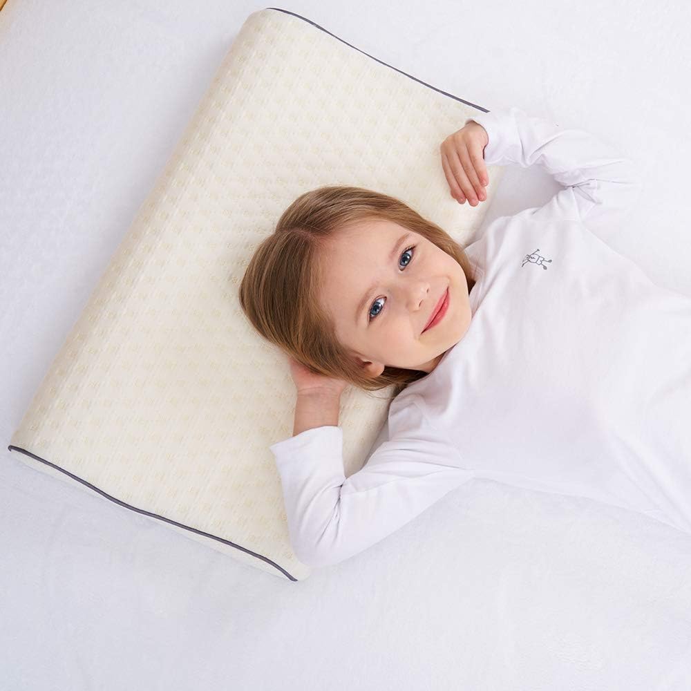 SIKAINI Health Children Pillow for Bed Sleep Hypoallergenic Memory Foam Children's Pillow Neck Protector for Kids (3-10 Years) - Image 5
