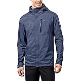 Paradox Men's Waterproof & Breathable Rain Jacket, Large, Heather Blue