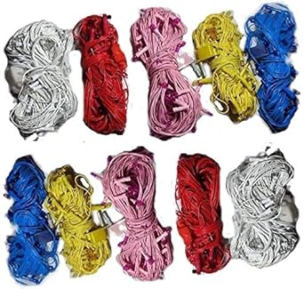 Rice Lights Serial Bulbs Decoration Lighting for Diwali Christmas (Multicolour, 10 m) - Set of 10