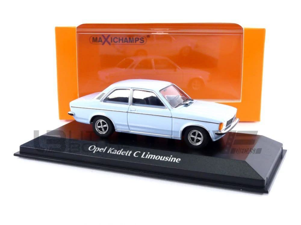 Maxichamps 940048100 1:43 Opel Kadett C-1978-Blue Collectible Miniature Car, Blue
