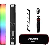 Aputure MT Pro RGB Video Light Wand Stick,Bi-Color 2000K -10000K 7.5W Output Pixel-Mappable RGBWW Mini LED Tube Light Support