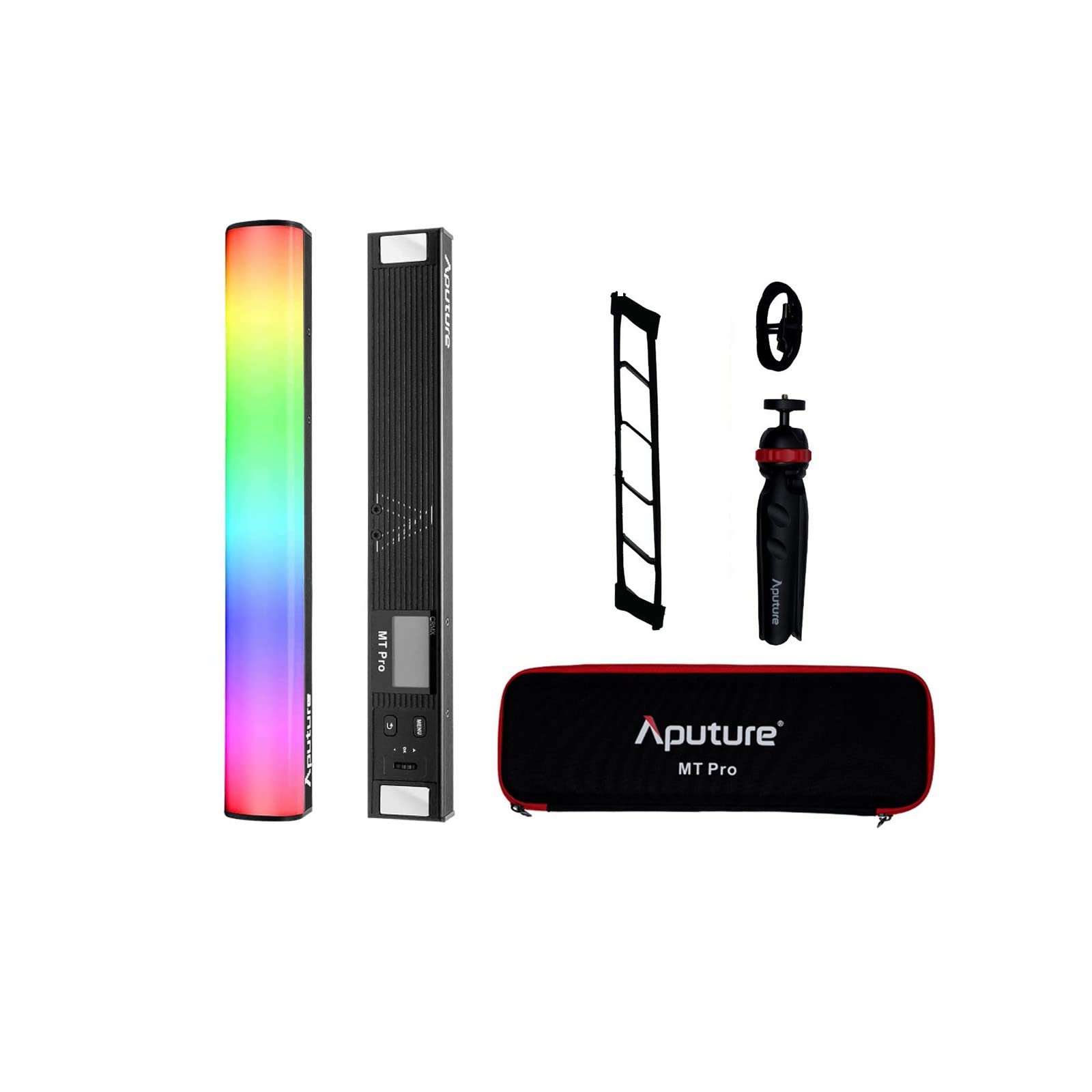 Aputure MT Pro RGB Light Wand Stick,Bi-Color 2000K -10000K 7.5W Output Pixel-Mappable RGBWW Mini LED Tube Light Support Sidus Link App/DMX/RDM Control (30cm)