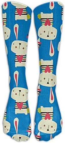 Big Eared Rabbit Men Women Casual Socks 3D Print Colorful Patterned Sport Socks Compression Socks For Nursing