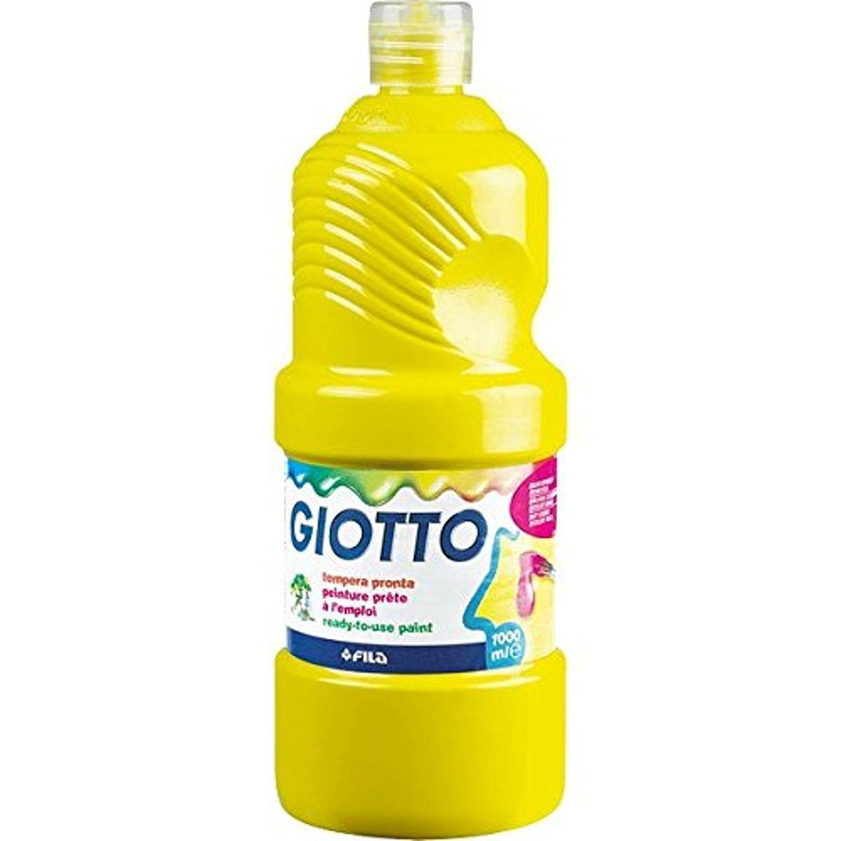 GIOTTO Lyra Extra Quality 533402 Ready-to-Paint Tempera Paint 1,000 ml Yellow